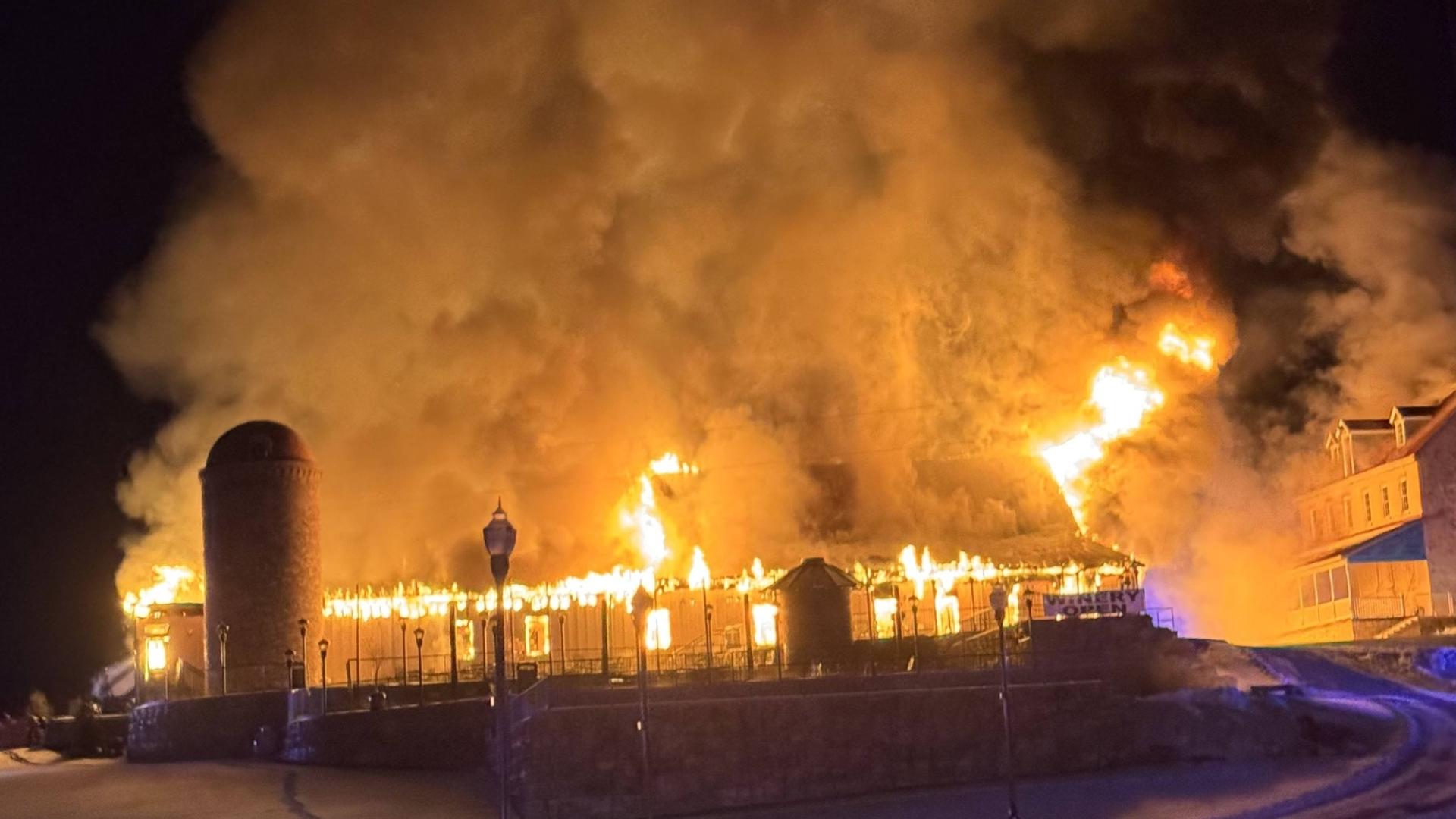 Fire destroys new winery, restaurant in Gasconade County