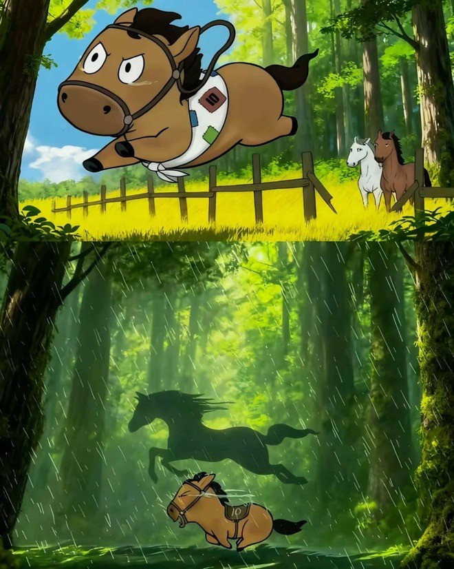 Vì sao ngựa mặt khóc nhồi bông gây sốt?