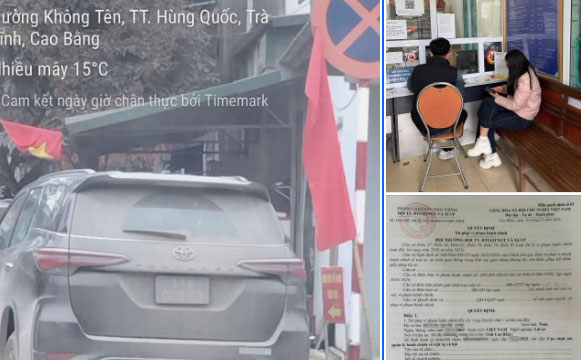 Tài xế xe biển xanh giải trình về biển kiểm soát bị bẩn bùn đất