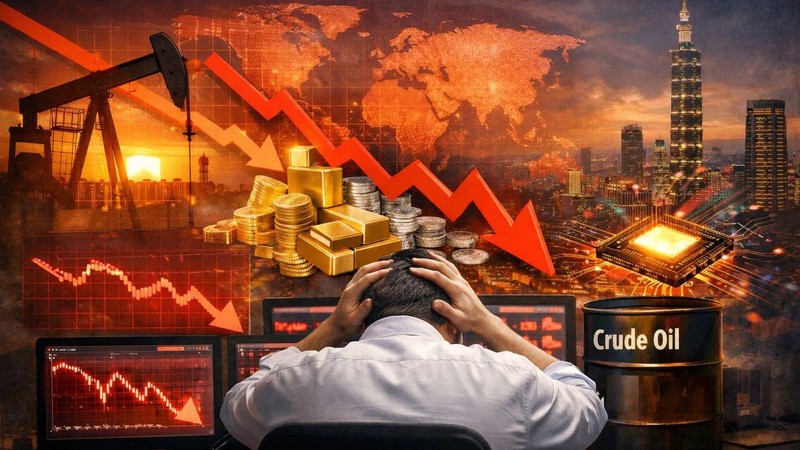 Volatile start to the week as stocks, oil, and precious metals plunge ...