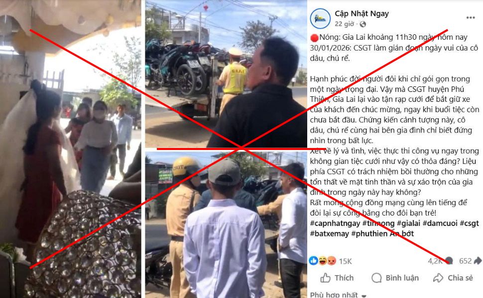 Chạy xe vào đám cưới né CSGT, nhóm thanh niên ở Gia Lai bị phạt 101 triệu đồng