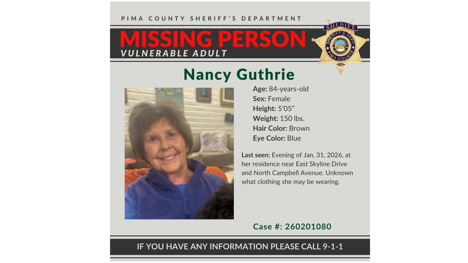 "Today" show host Savannah Guthrie’s mother reported missing<br><br>