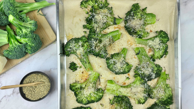 Za'atar and parmesan smashed broccoli recipe