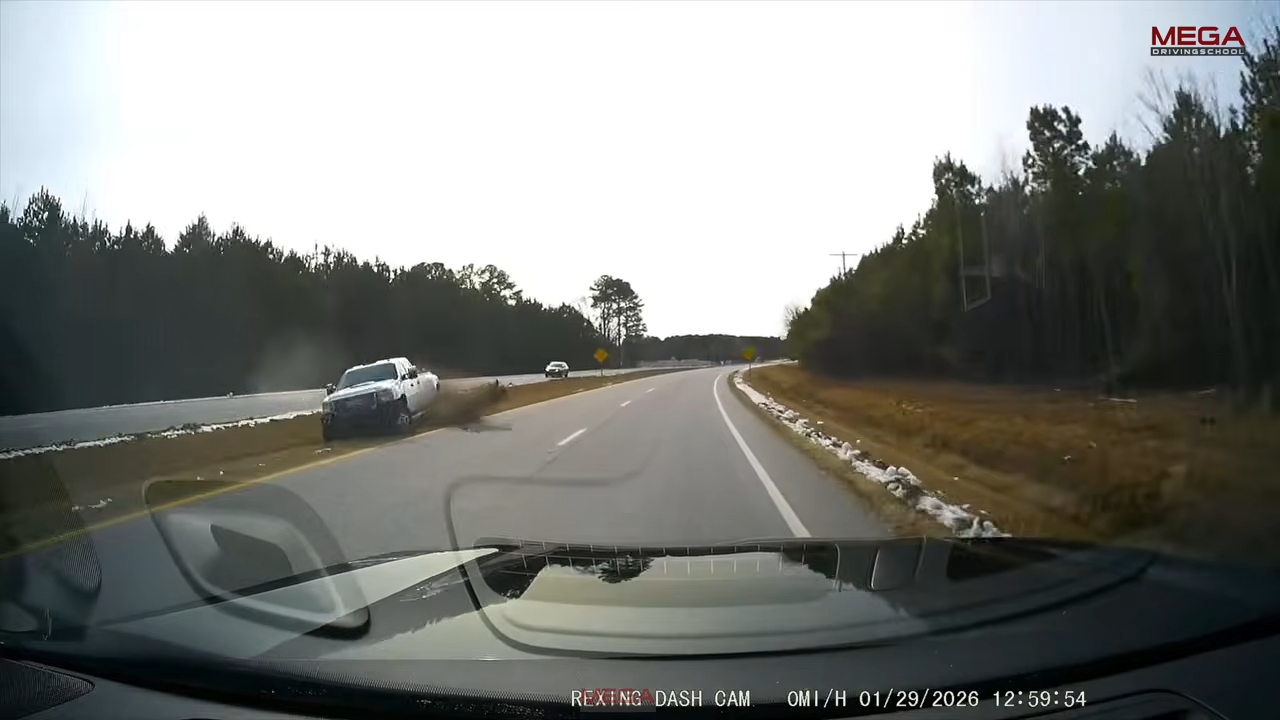 How a suspected drunk driver nearly caused a tragic crash in just seconds