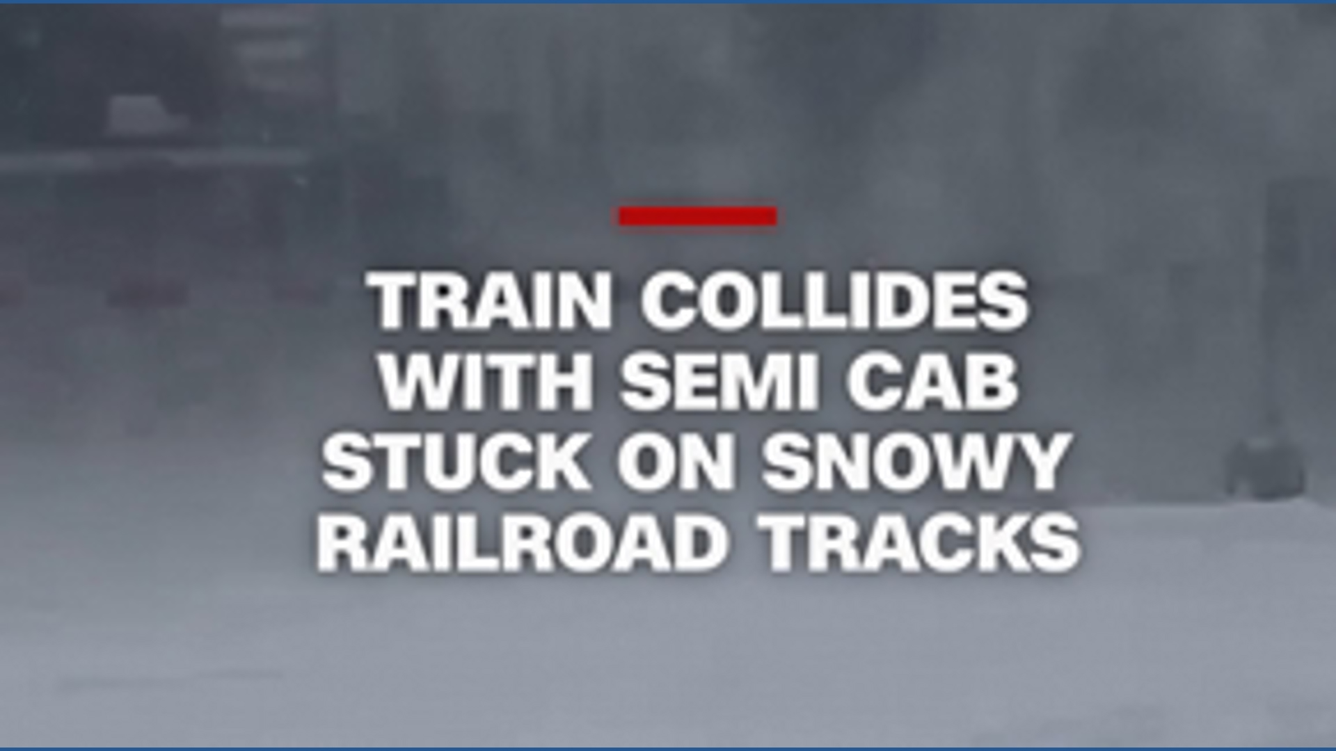 A train collided with a semi that was stuck in North Carolina