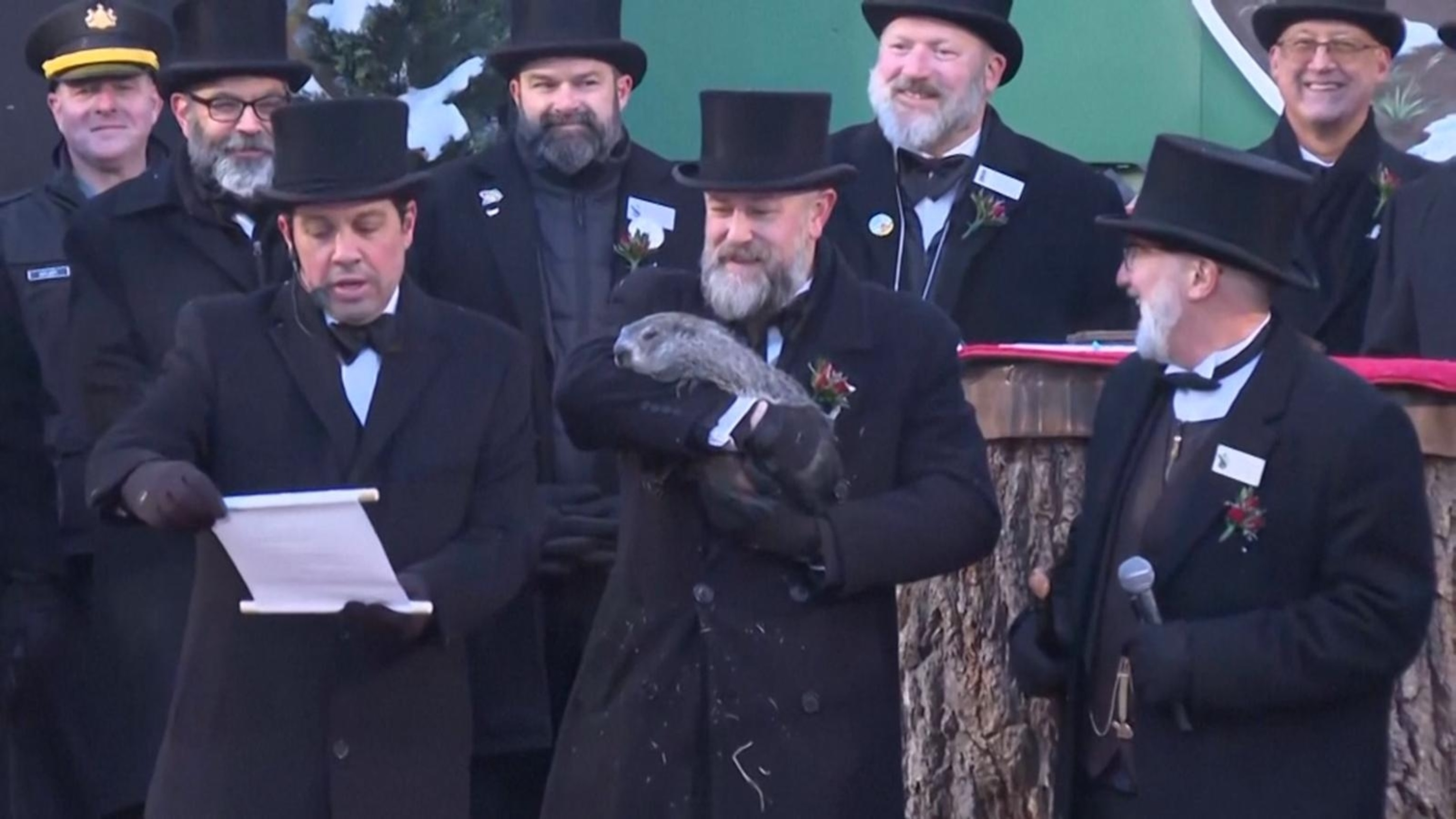 Punxsutawney Phil makes winter prediction on Groundhog Day<br><br>