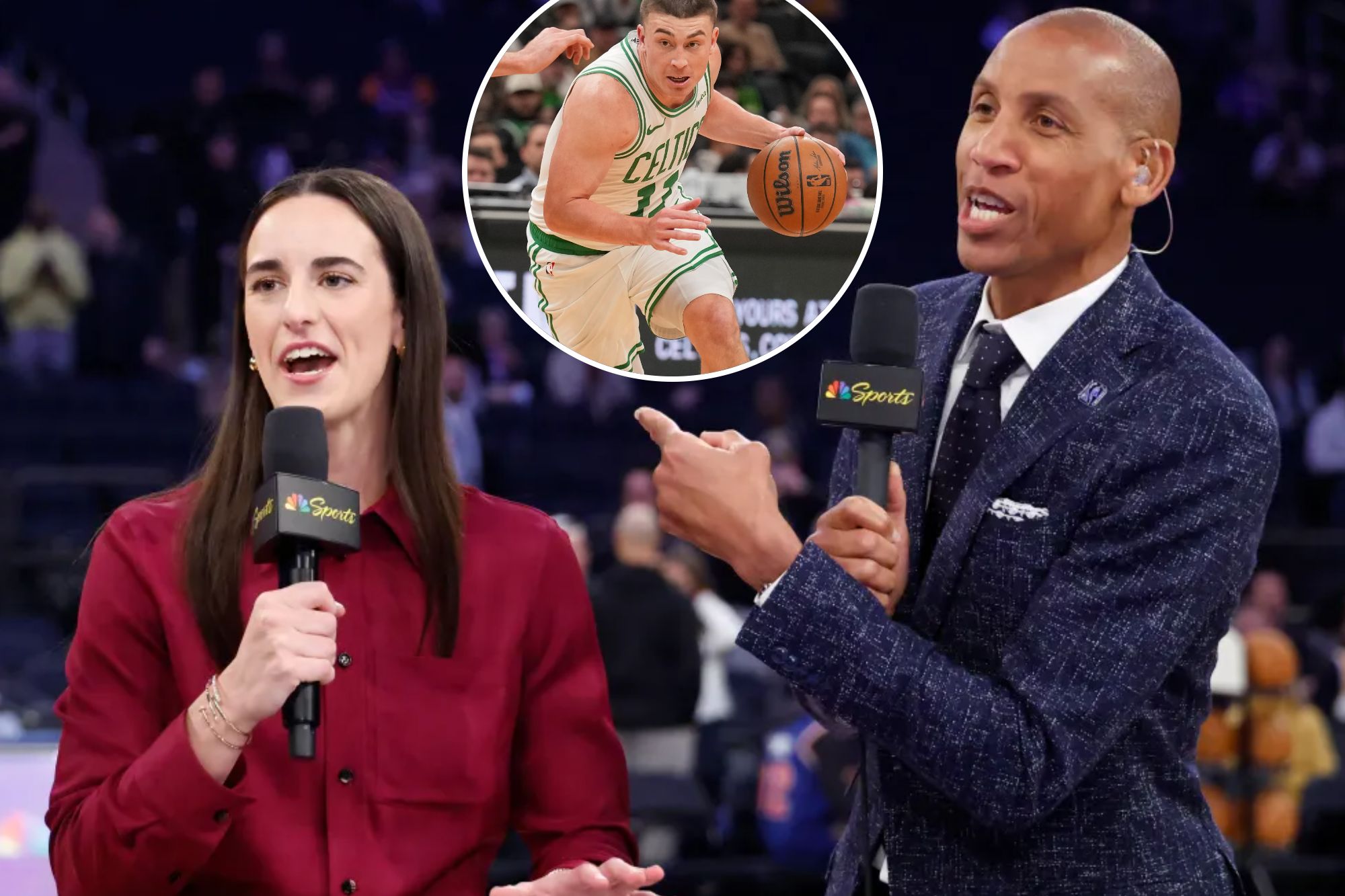 Caitlin Clark’s NBC debut features awkward Reggie Miller moment