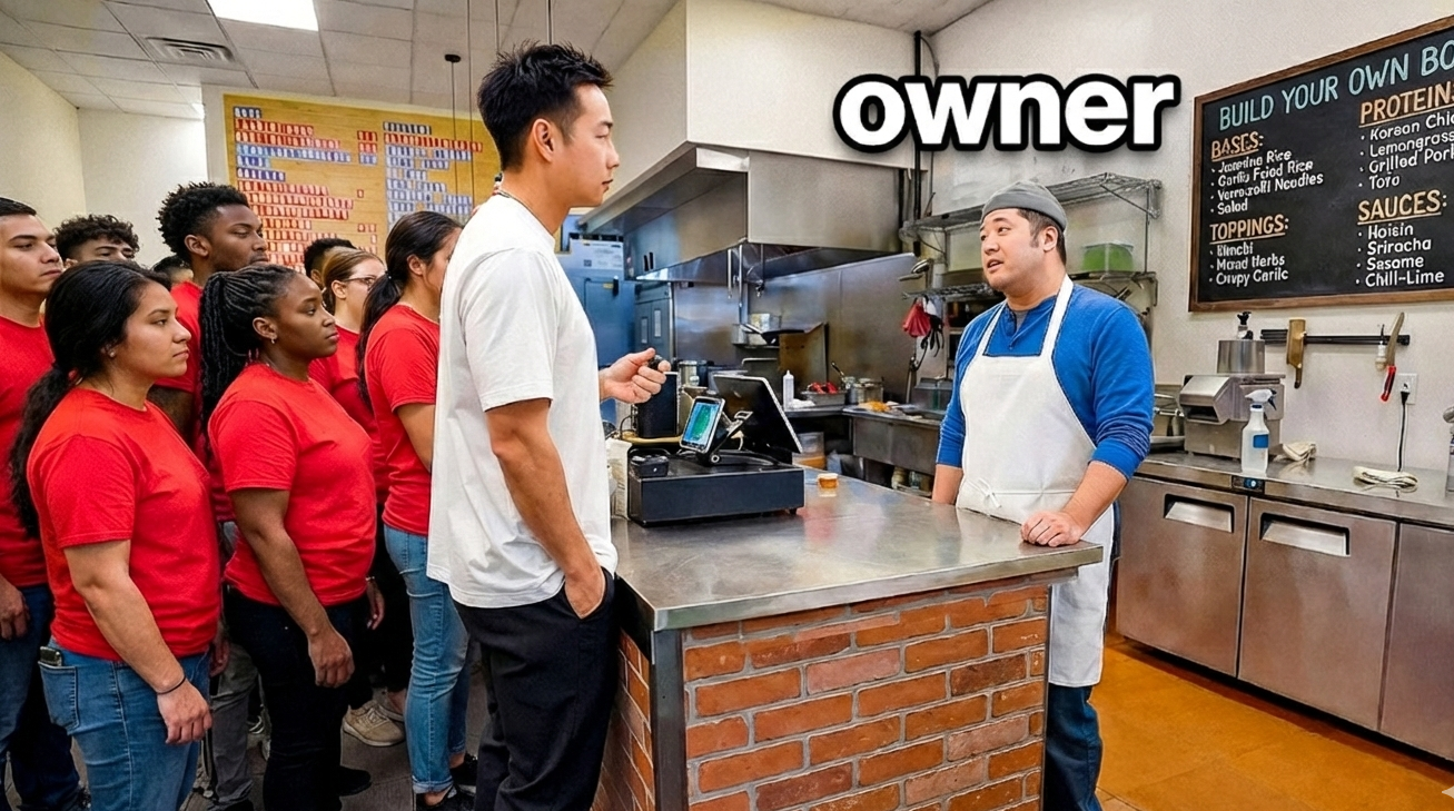 Surprising empty restaurants with 100 customers