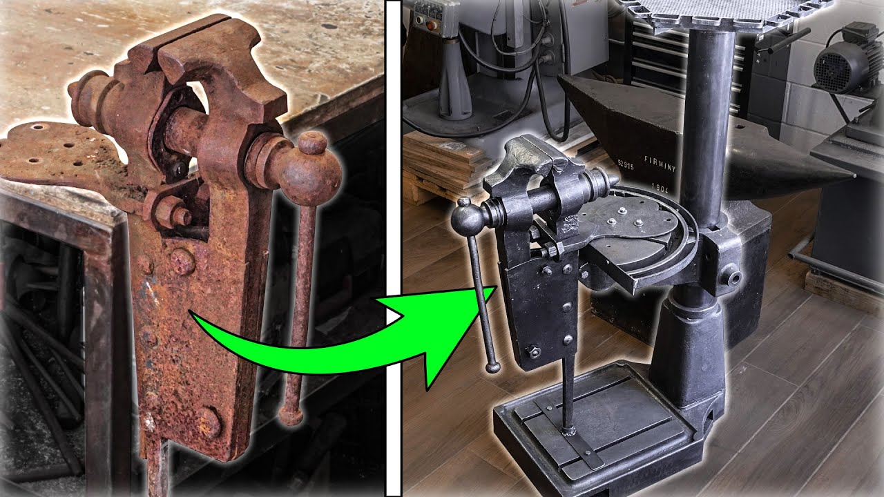 Leg vise and drill press stand restoration and fabrication