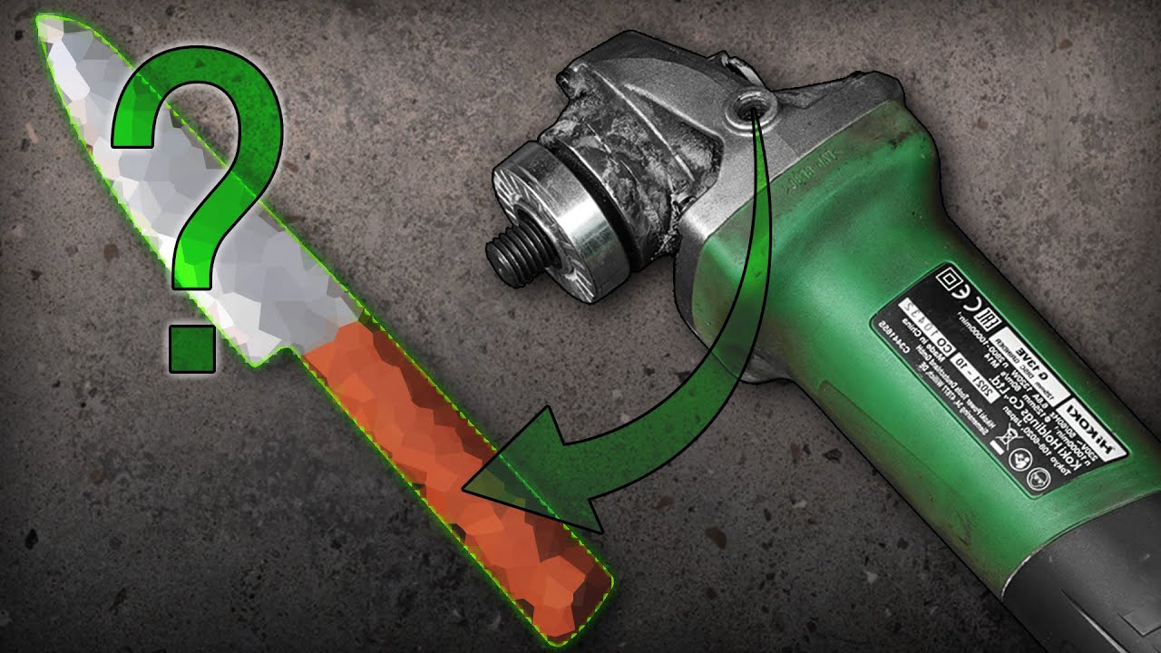 Knife making with just one tool? Angle grinder challenge