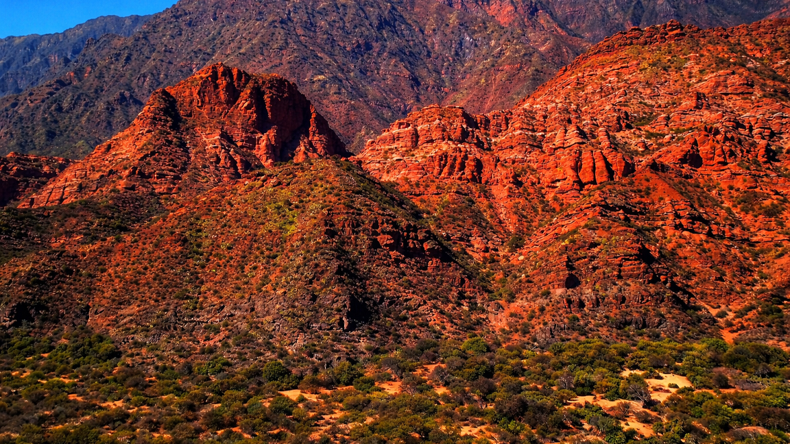 The beauty of red rock hills