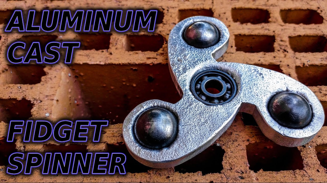 Aluminum cast fidget spinner
