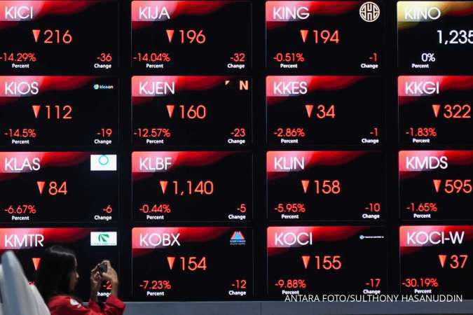 IHSG Anjlok ke Bawah Level 8.000 Jumat (6/2) Pagi, MDKA, BRPT, INCO Top Losers LQ45