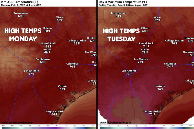 It's warming up in South Texas, but here's when the next cold front arrives