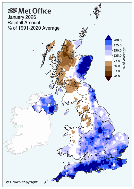 Northern Ireland sees wettest January in 149 years as 2026 gets off to ...