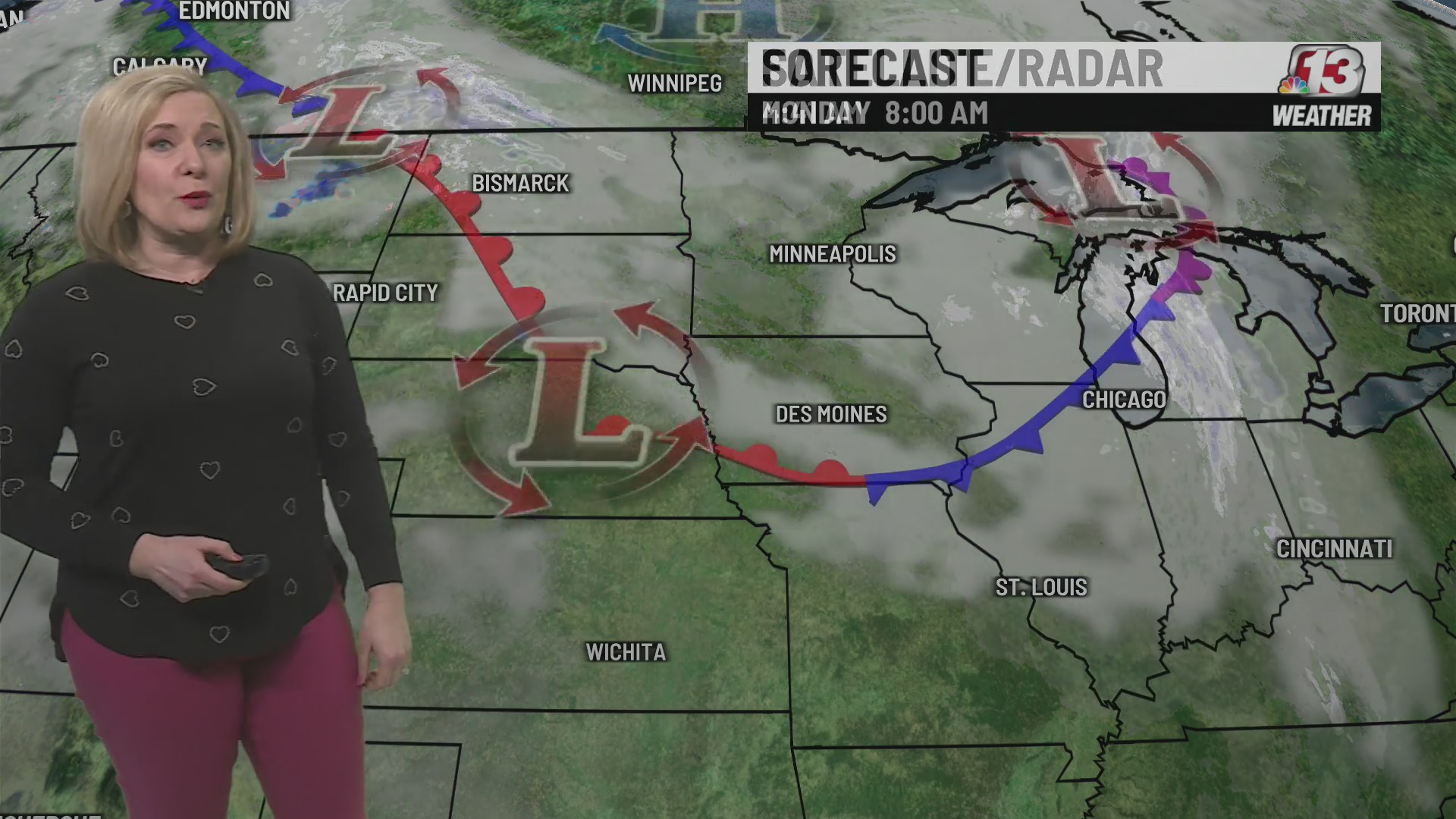 Megan Salois' Monday morning forecast