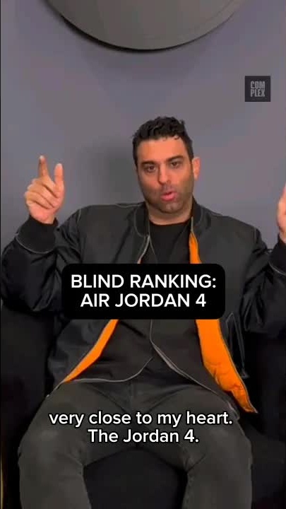Joe La Puma Blind Ranking Jordan 4s