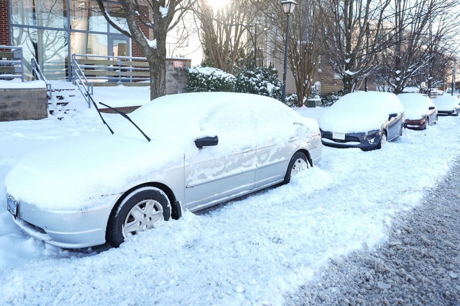 Southeast slammed with snow, record cold