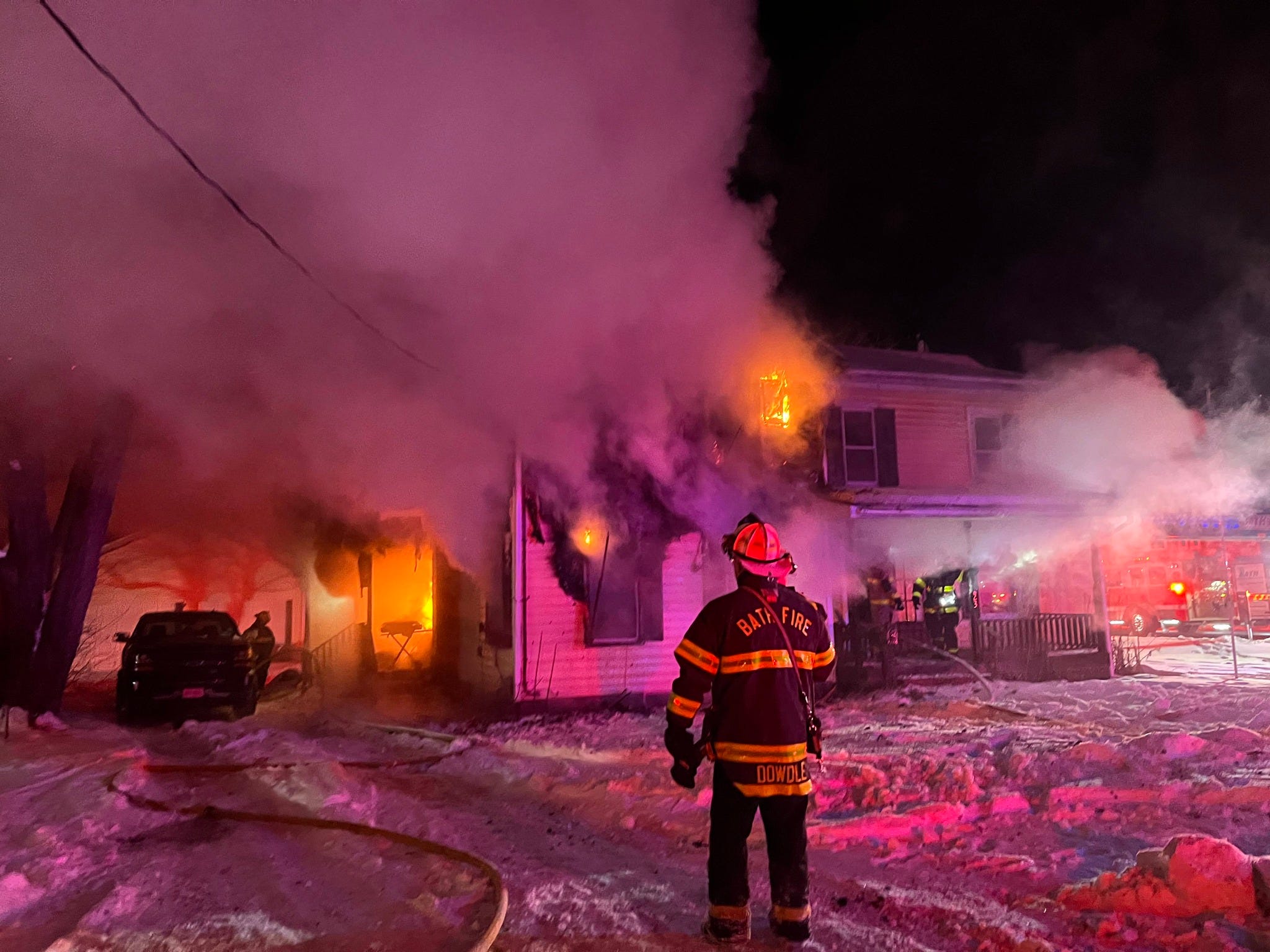 Man dies after house fire in Village of Bath, officials say