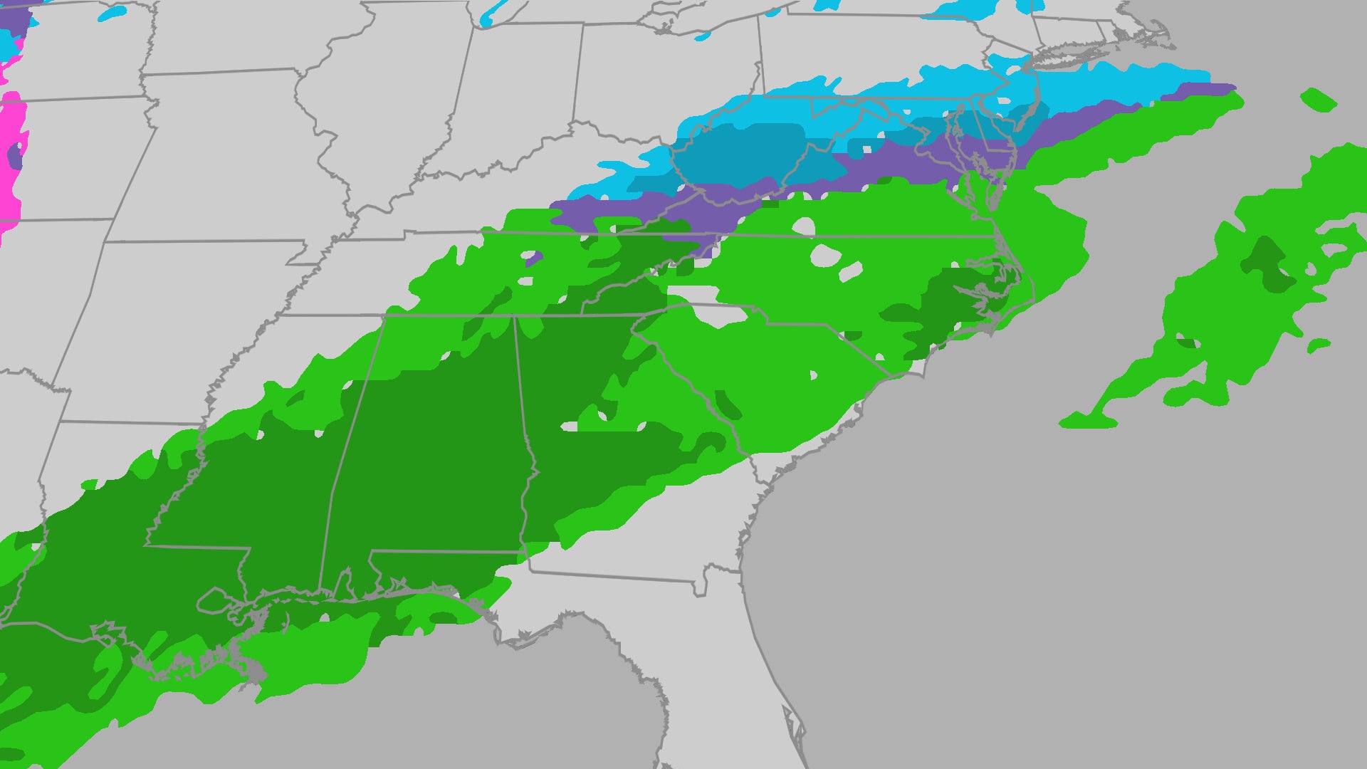 Midweek system to bring more rain than snow to eastern US