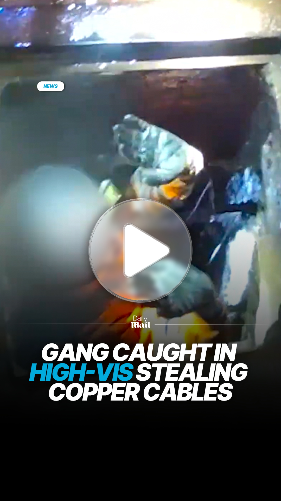 Cable thieves pose as workers in high-vis jackets to steal underground ...