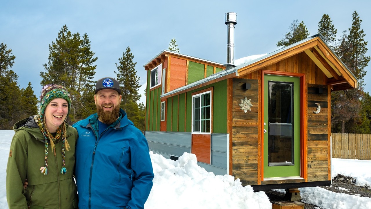 Couple built a beautiful budget-friendly tiny house!