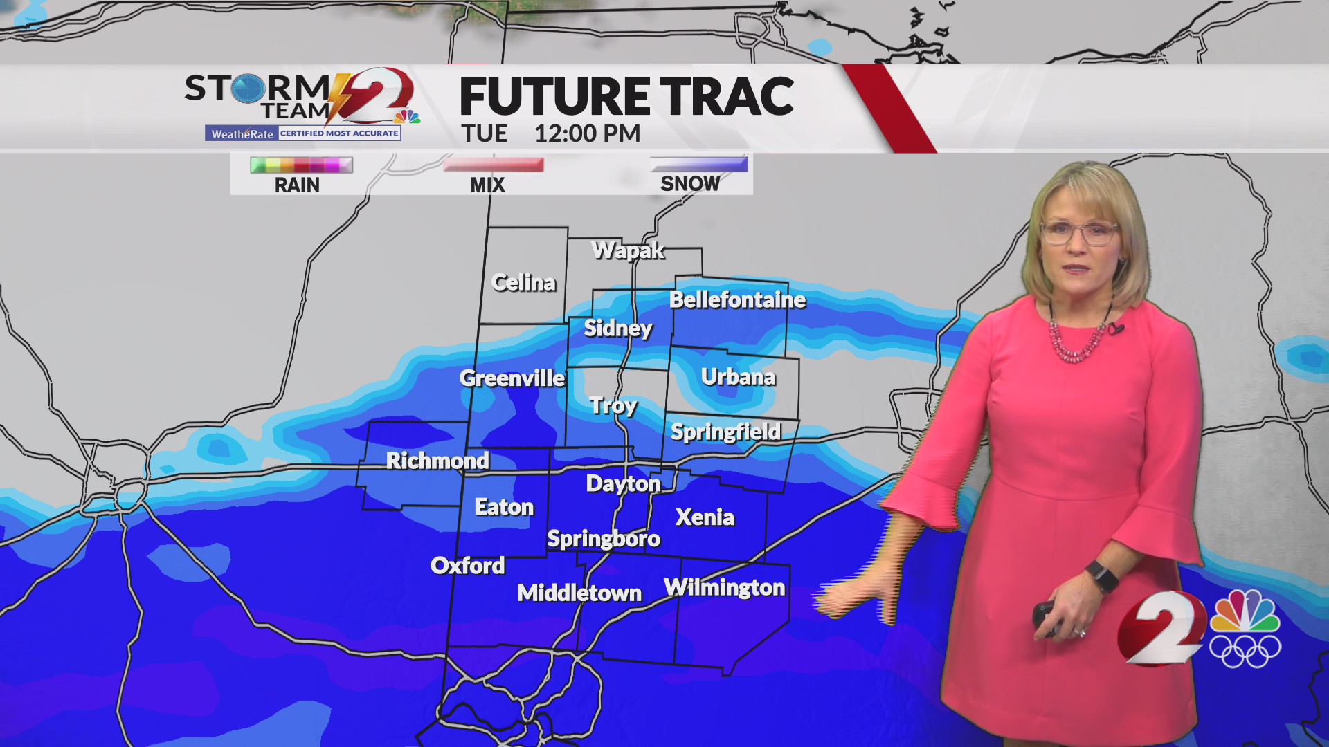 Today's Miami Valley forecast update 2/2/26