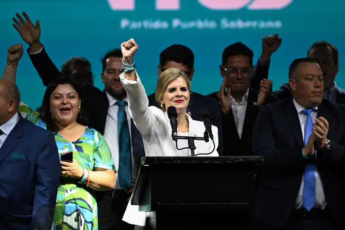 Laura Fernández venceu as eleições presidenciais da Costa Rica. Foto: Marvin Recinos/AFP