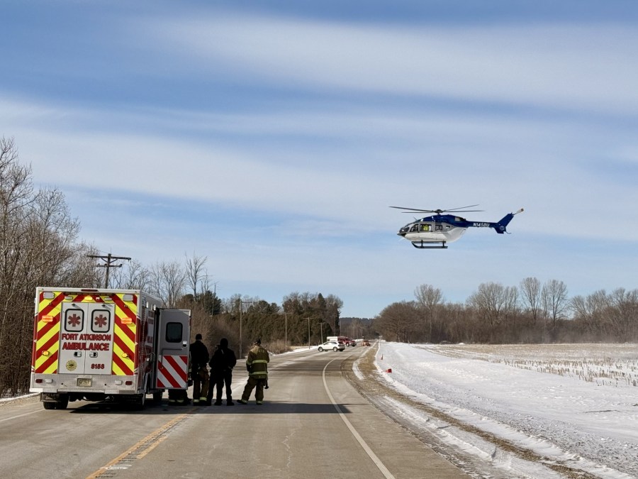 Woman airlifted to hospital after snowmobile crash in Wisconsin
