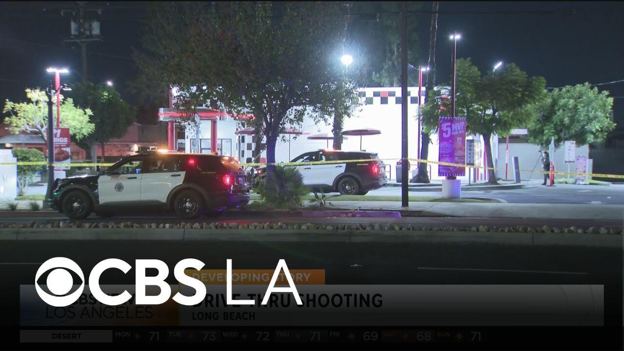 Police investigate Long Beach drive-thru shooting