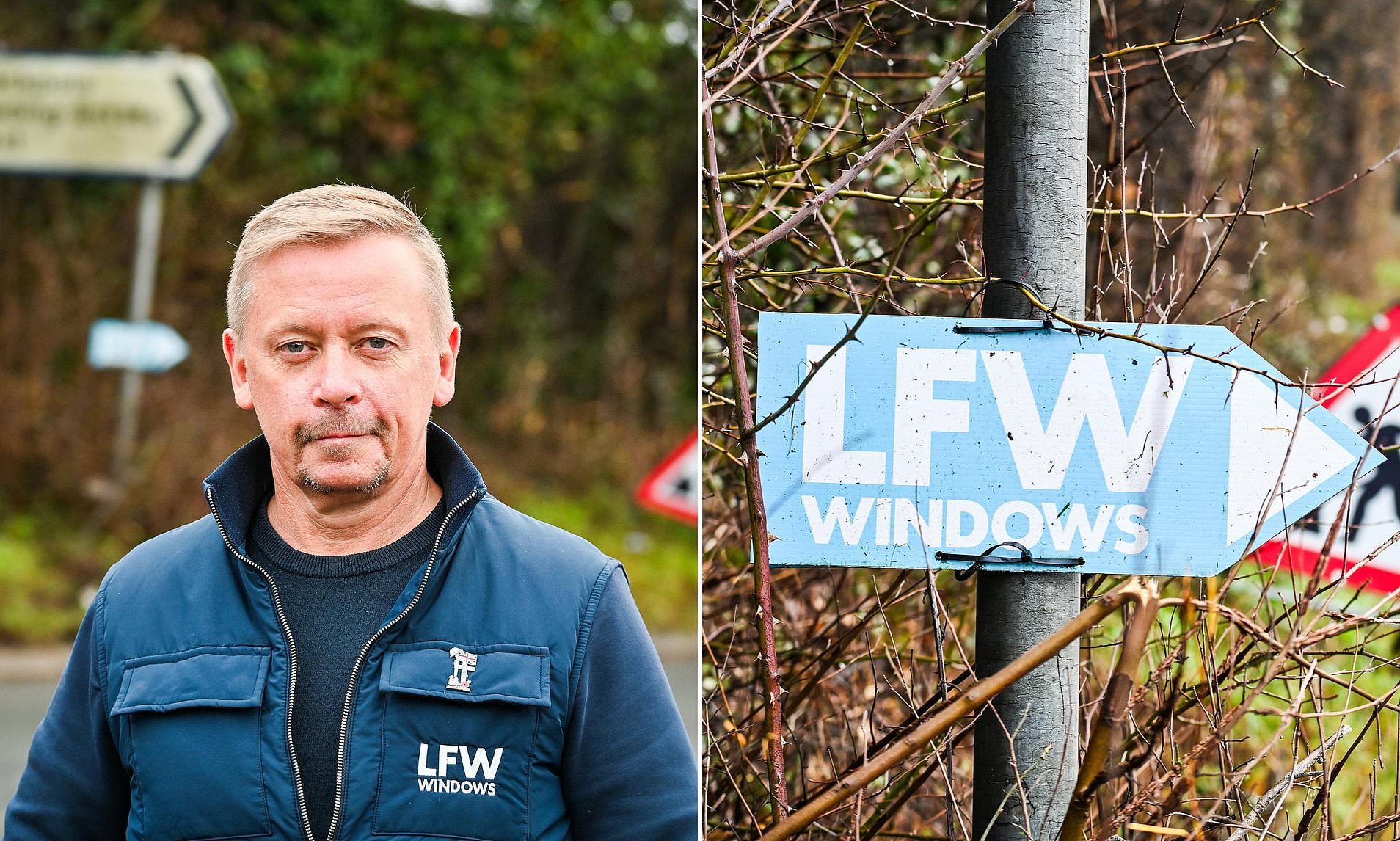 'Petty' Labour-run council fines window salesman £100 after erecting ...