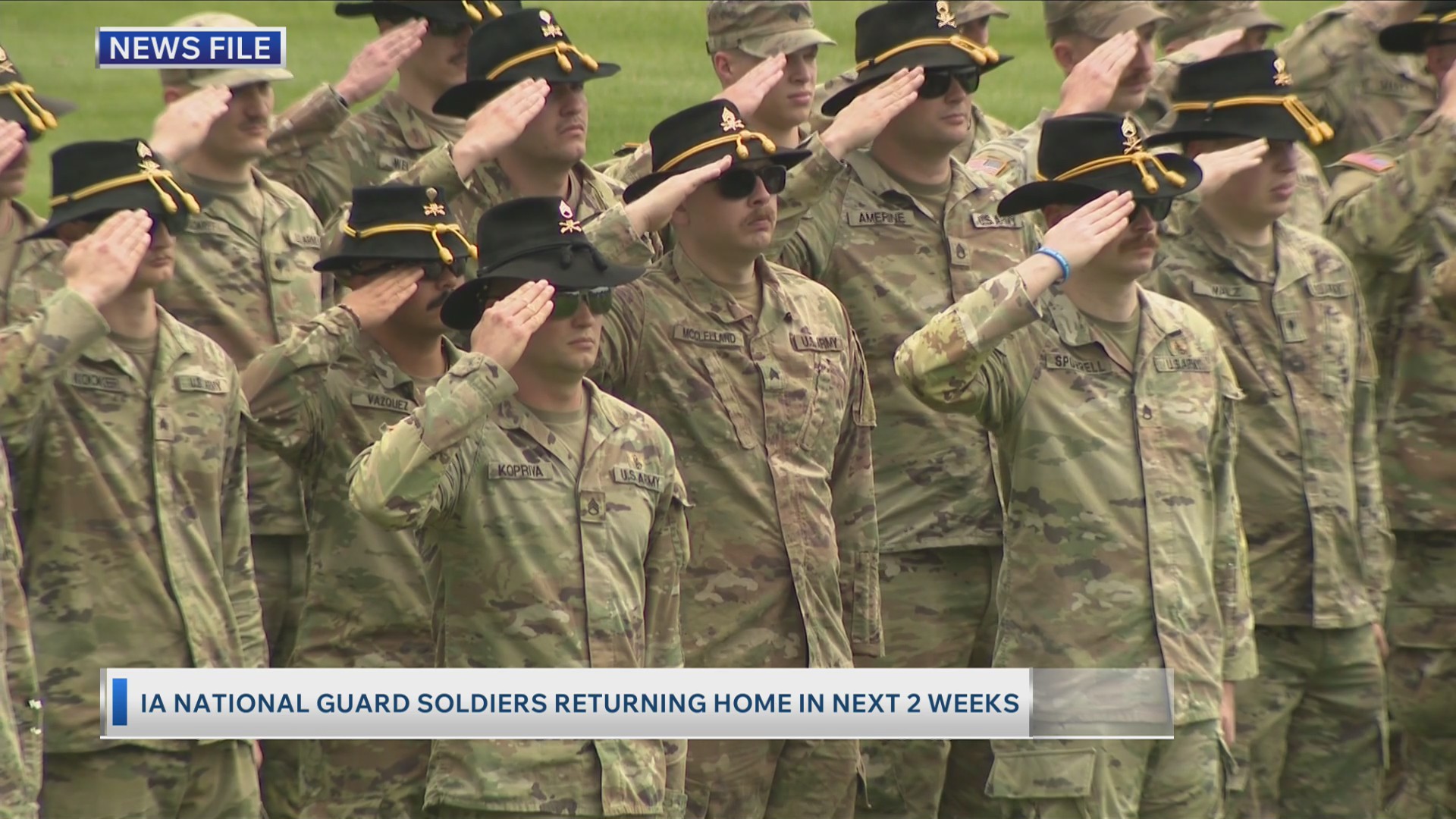 IA National Guard soldiers returning home in next 2 weeks