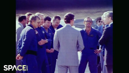 When King Charles met NASA's Space Shuttle Enterprise as the Prince of ...