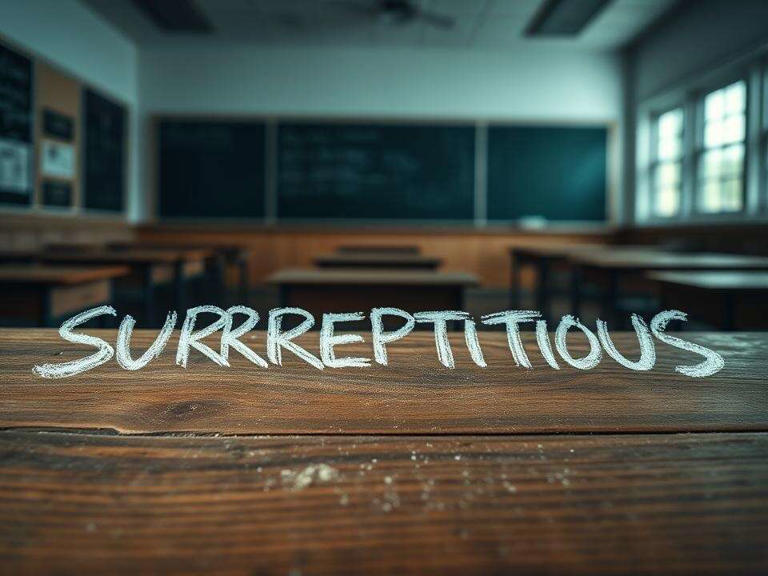 Word of the day: Surreptitious