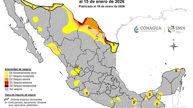 Histórico: México vence la sequía en 2026; solo el 7% del país permanece afectado