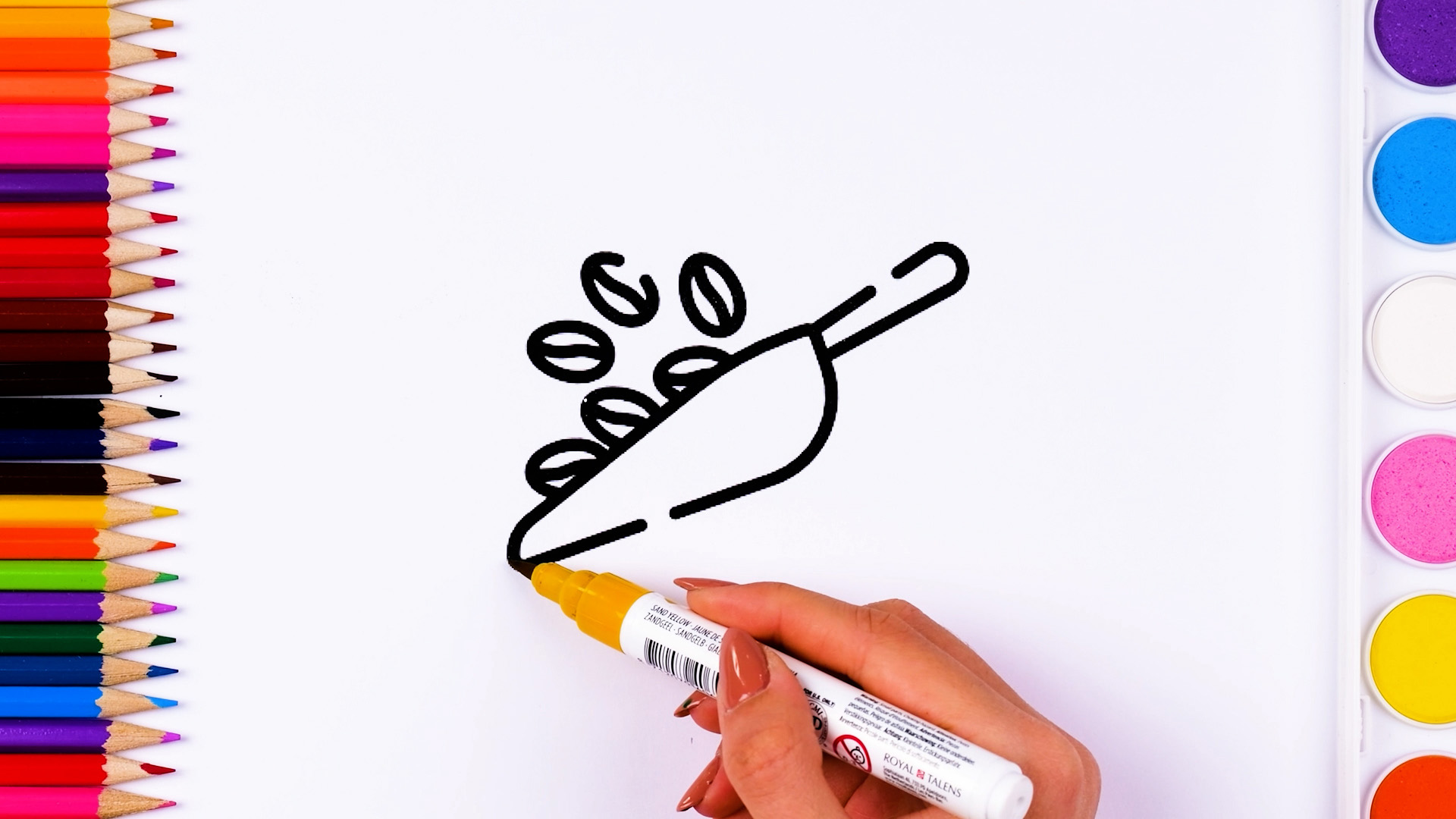 Fun and easy drawings for coloring in