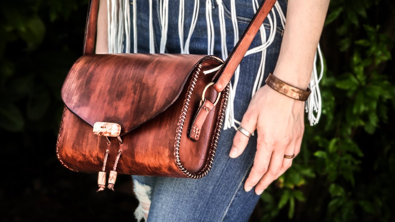Simple leather bag | Leatherworking