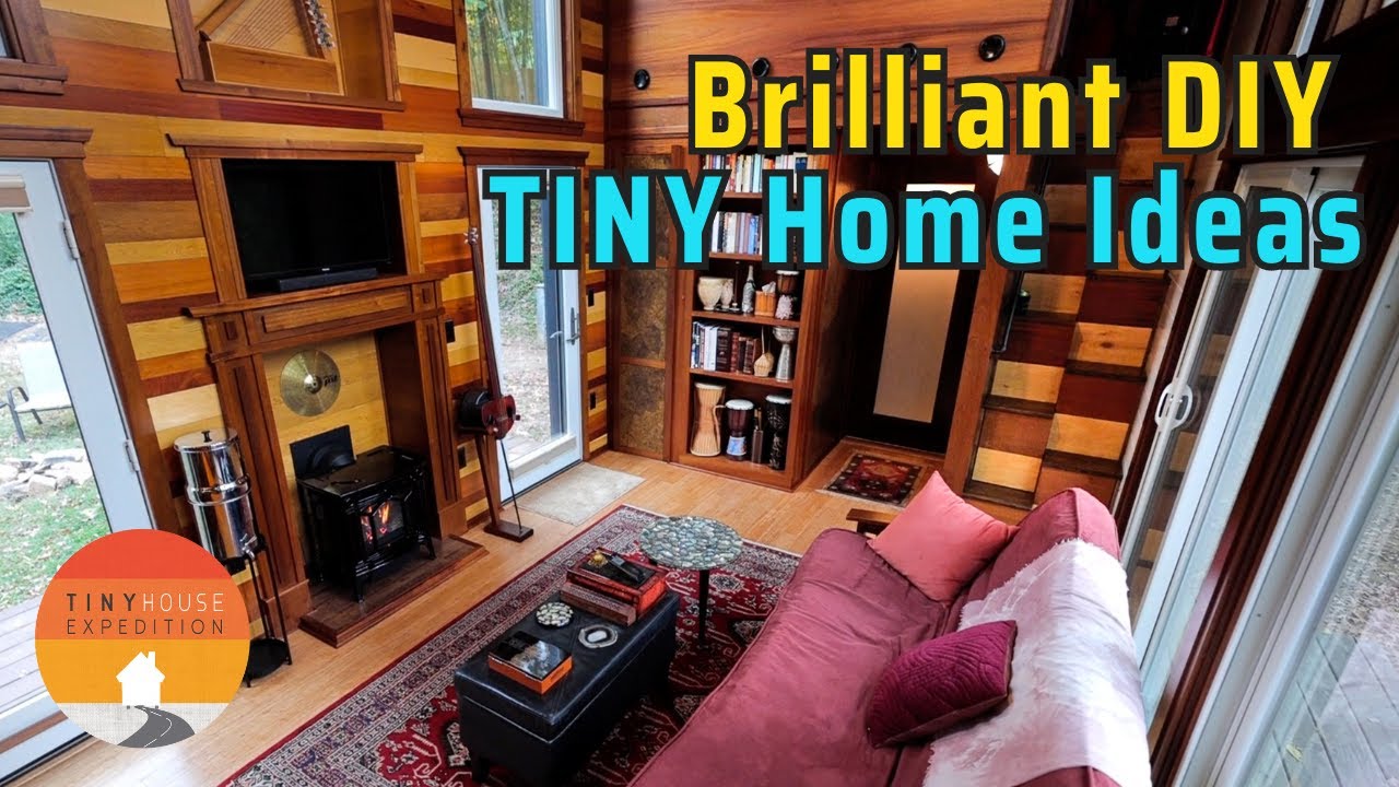 Ingenious DIY tiny house design ideas using salvaged materials! 🤯
