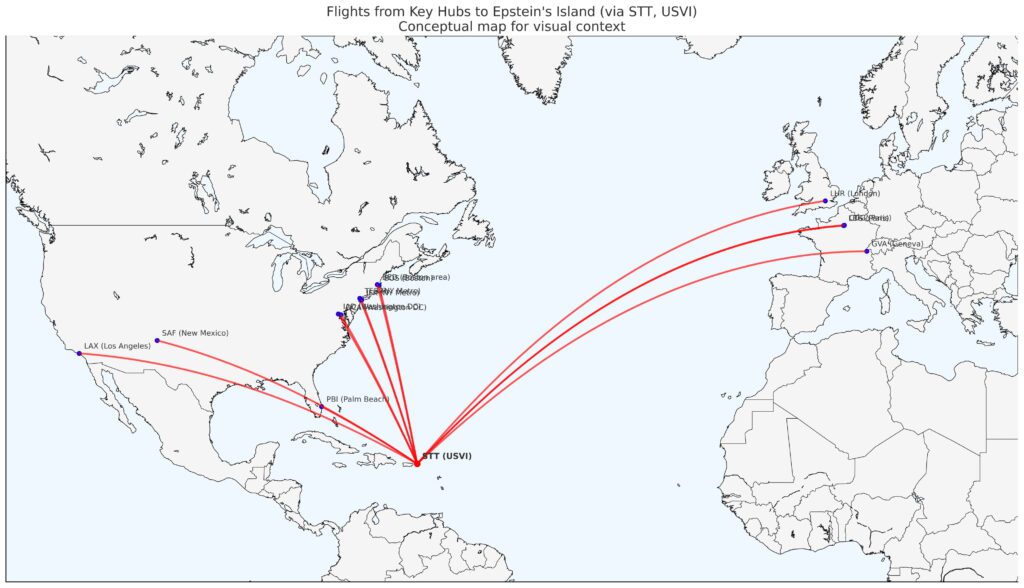 Investigation identifies peak period for flights to Epstein’s island