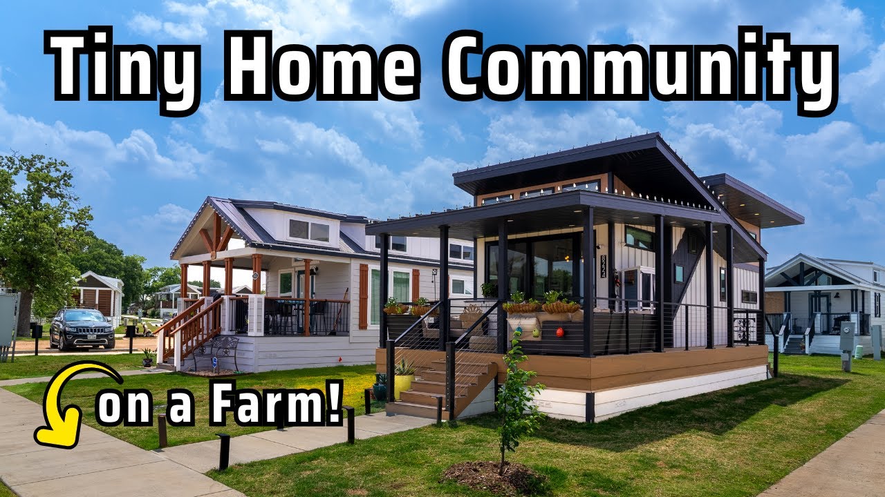 A dream tiny house community for many! Village & 2 tiny home tours