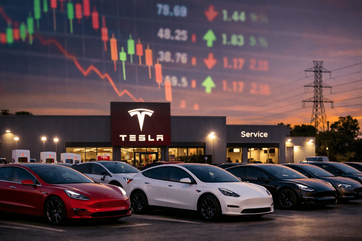 Why is Tesla stock crashing in early trading on Monday?