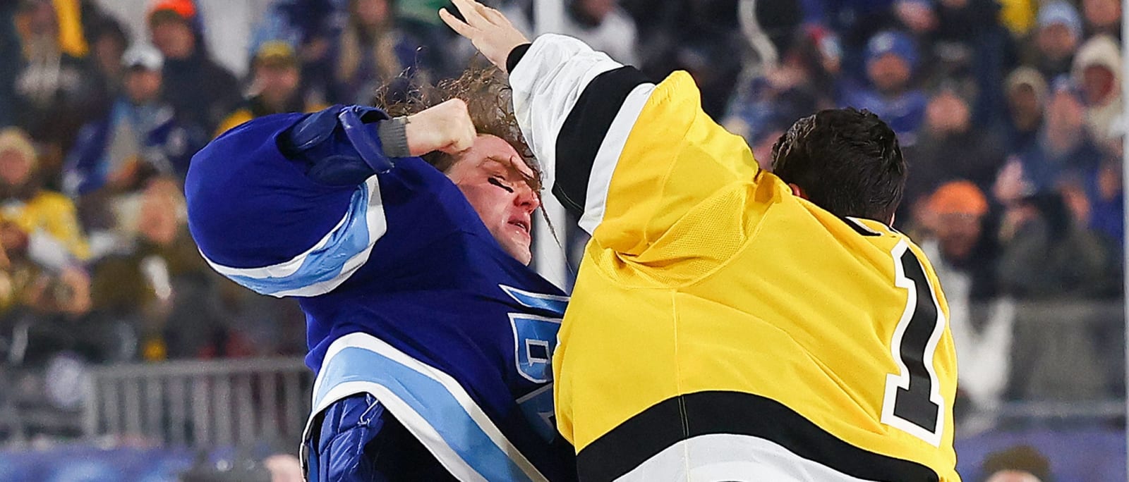 Rare jewel of hockey fights breaks out during epic Stadium Series game ...