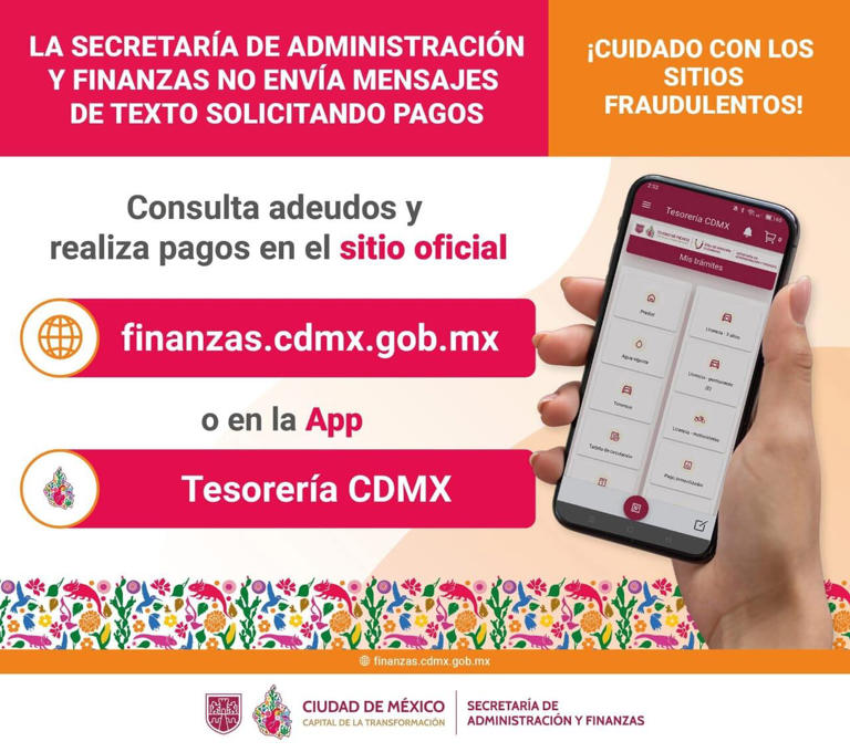 CDMX alerta por mensajes falsos de multas de tránsito; advierte posible ...