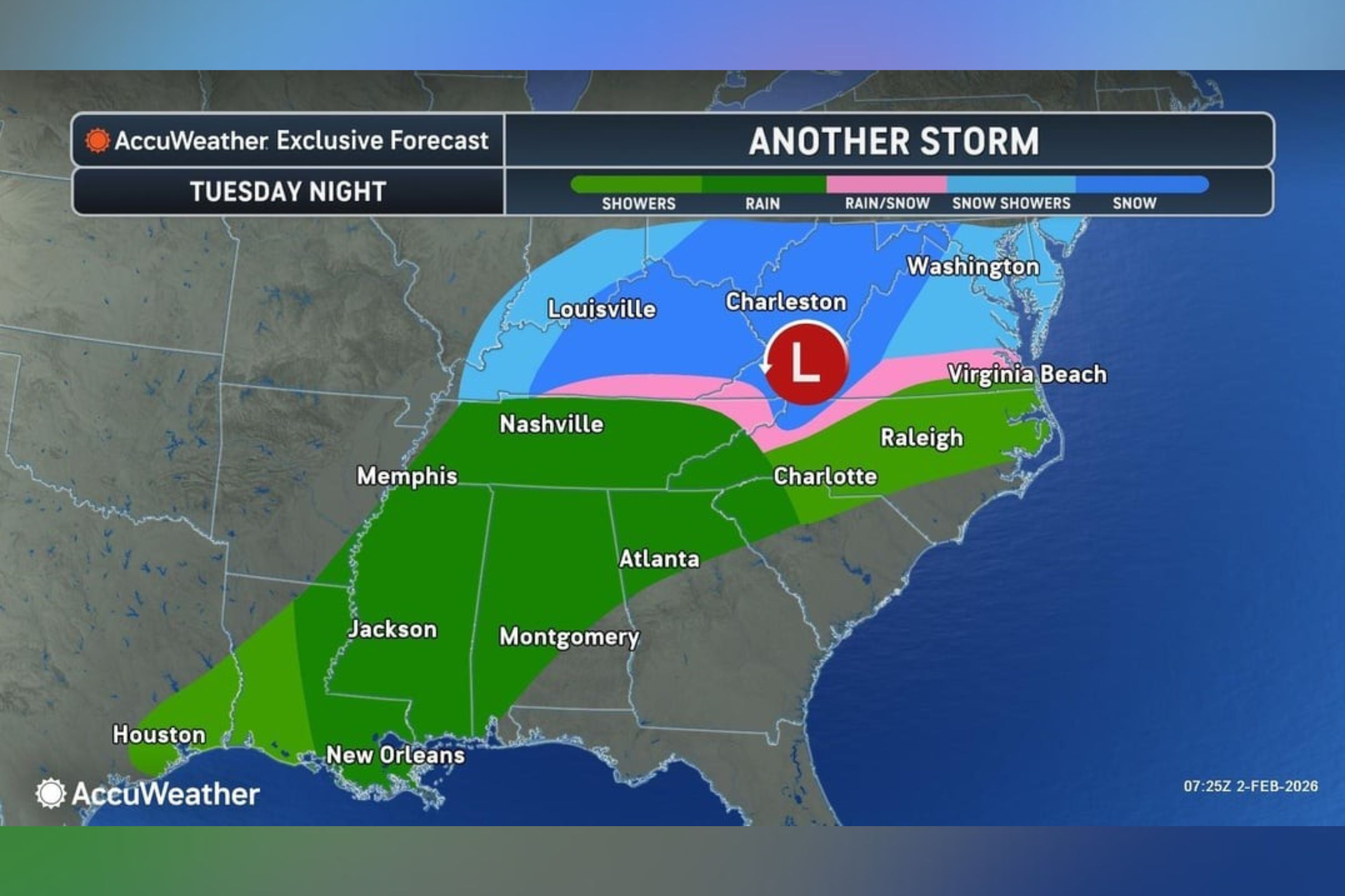 Map shows states facing fresh winter storm as bomb cyclone hits