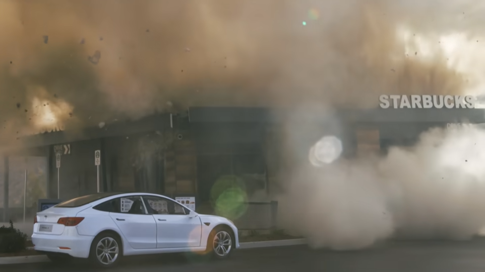 We blew up a Starbucks - and used $188,000 to film it