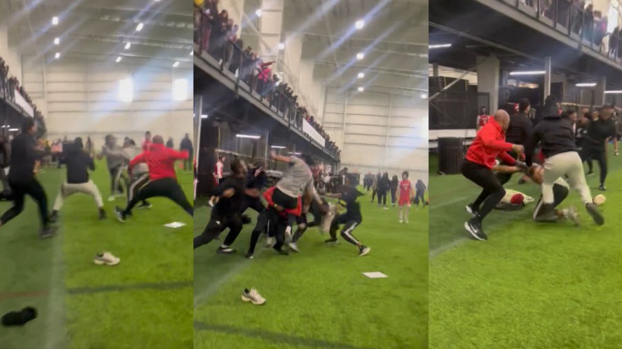 Watch: Brawl breaks out during youth football game at Grand Park