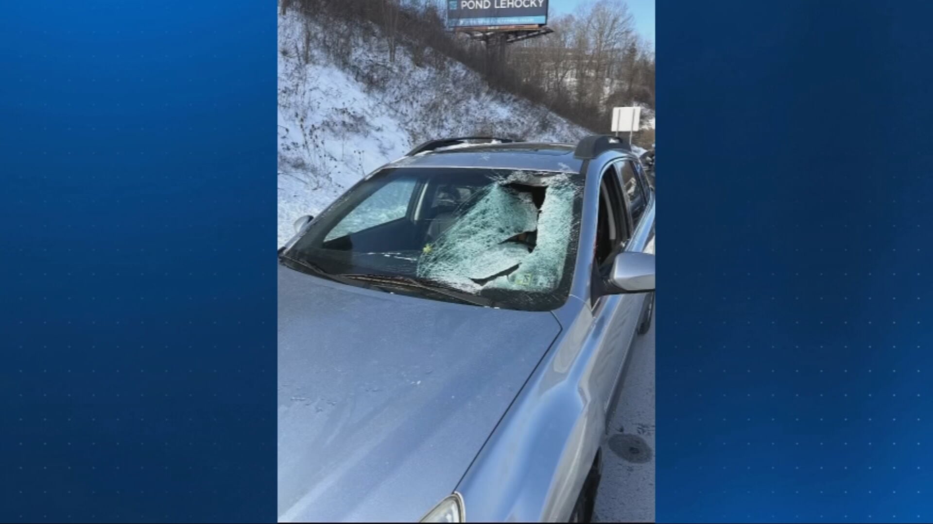 Ice flies off tractor-trailer, smashes through woman’s windshield as ...