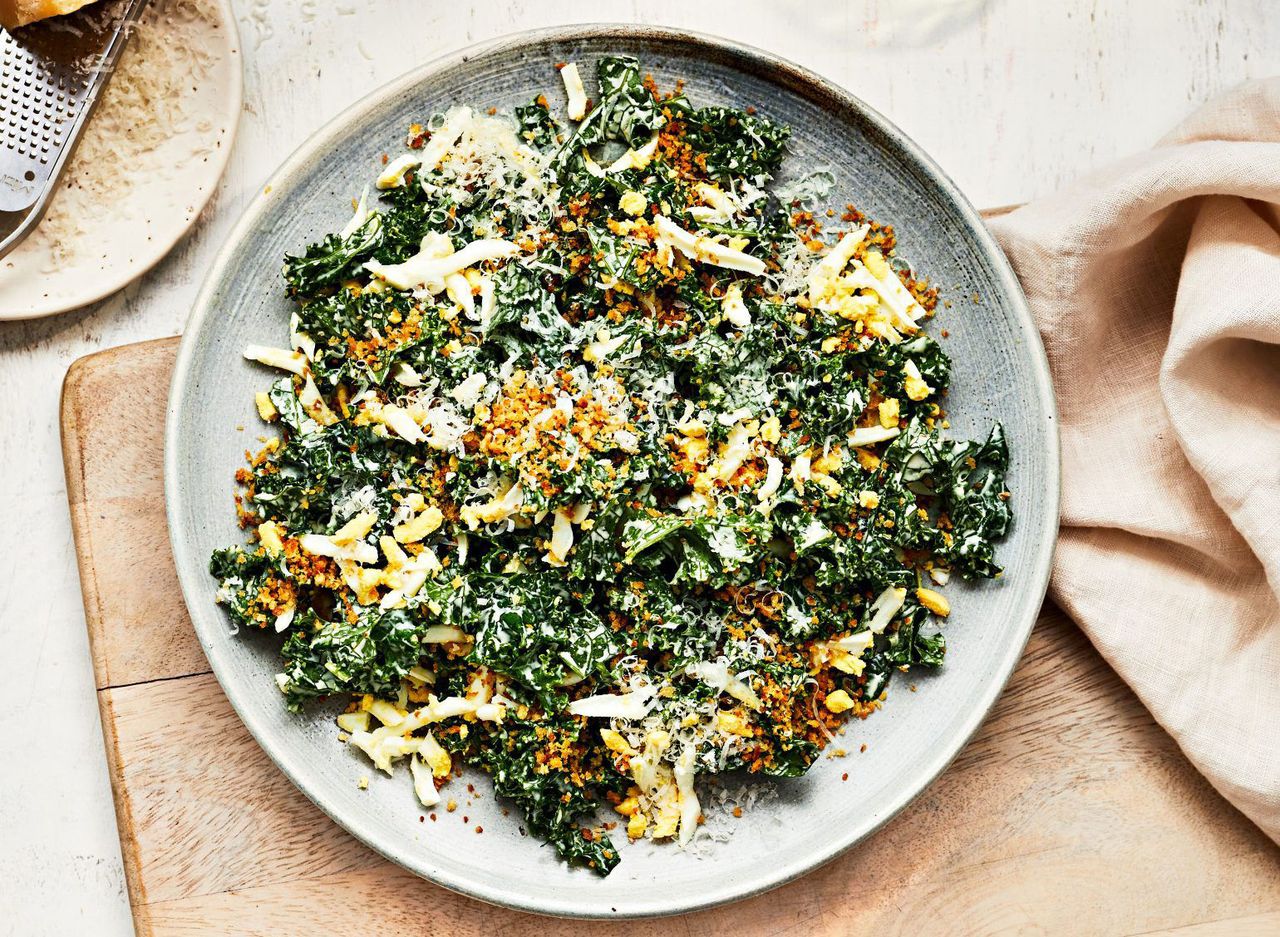 Chopped Kale Salad with Toasted Breadcrumbs