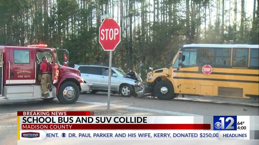 School bus and SUV collide in Madison County: MHP