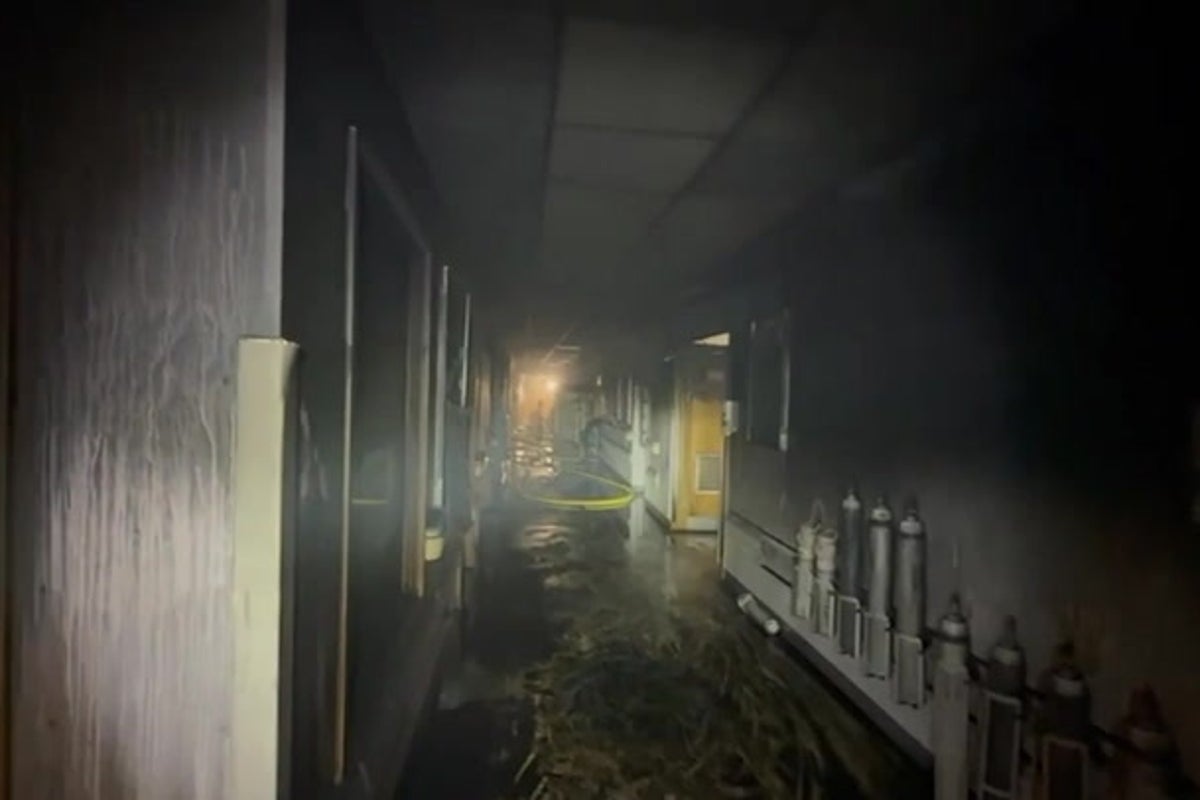 Footage shows aftermath of Southampton hospital fire